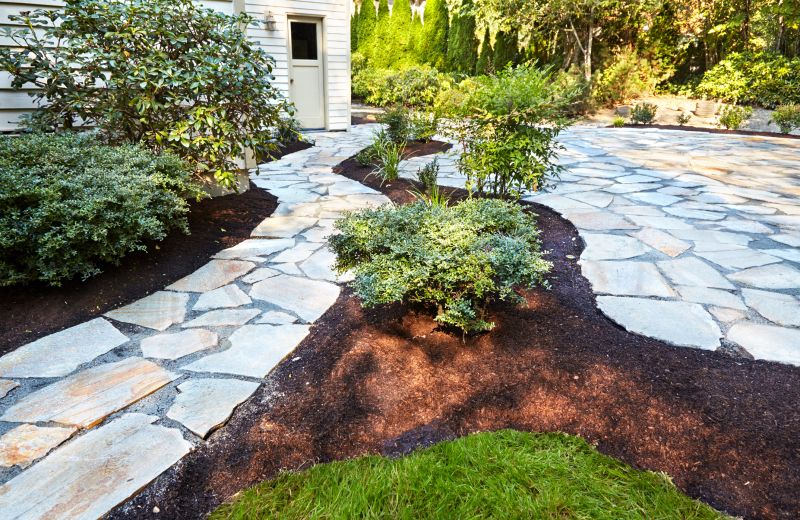 Walkway with Garden Borders